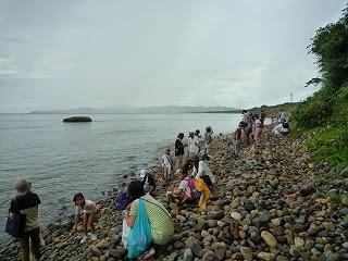 遠くに島根半島