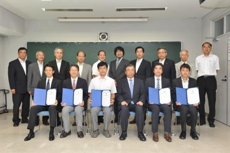 H26島根大学優良教育実践表彰式記念撮影