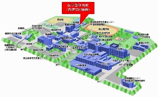 医学部体育館の位置