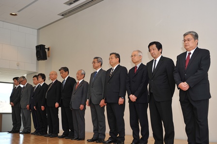 服部新学長就任式３