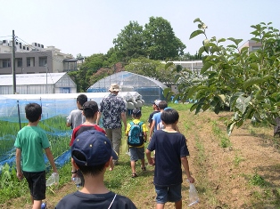 生物試料採取キャンパスツアー