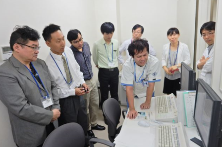 島根大学附属病院のAiセンターでの見学の様子