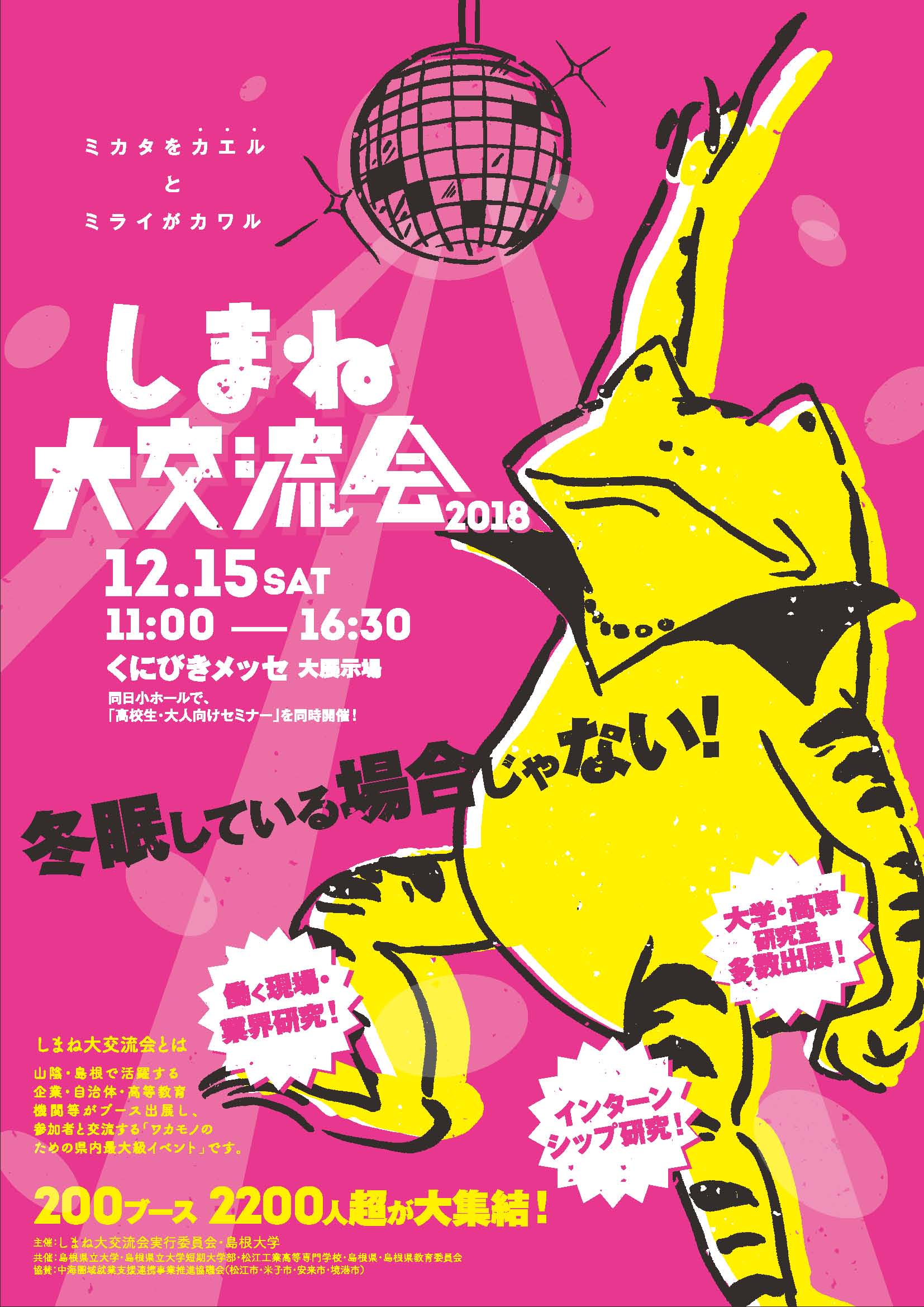 しまね大交流会2018チラシ（表面）