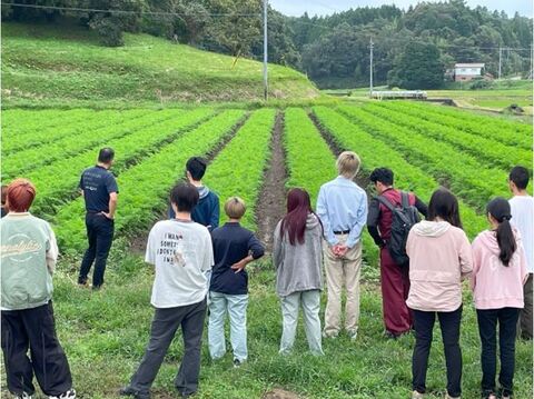 小松ファームの有機農業圃場の見学