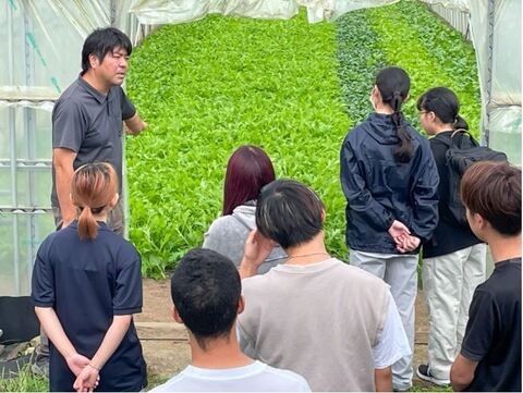 小松ファームの有機農業圃場の見学