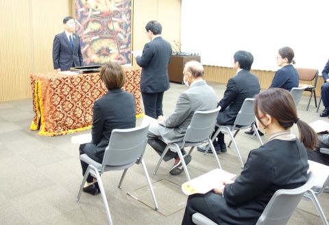 永年勤続表彰式典の様子